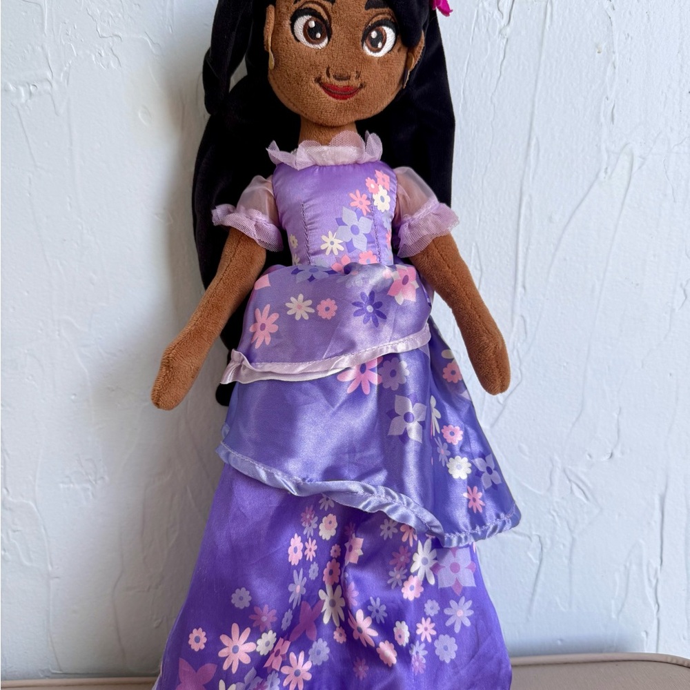 Disney Encanto Isabella 16” Purple Floral Soft Doll with Pink Accents